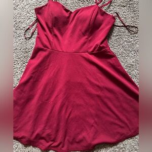 Red short formal dress